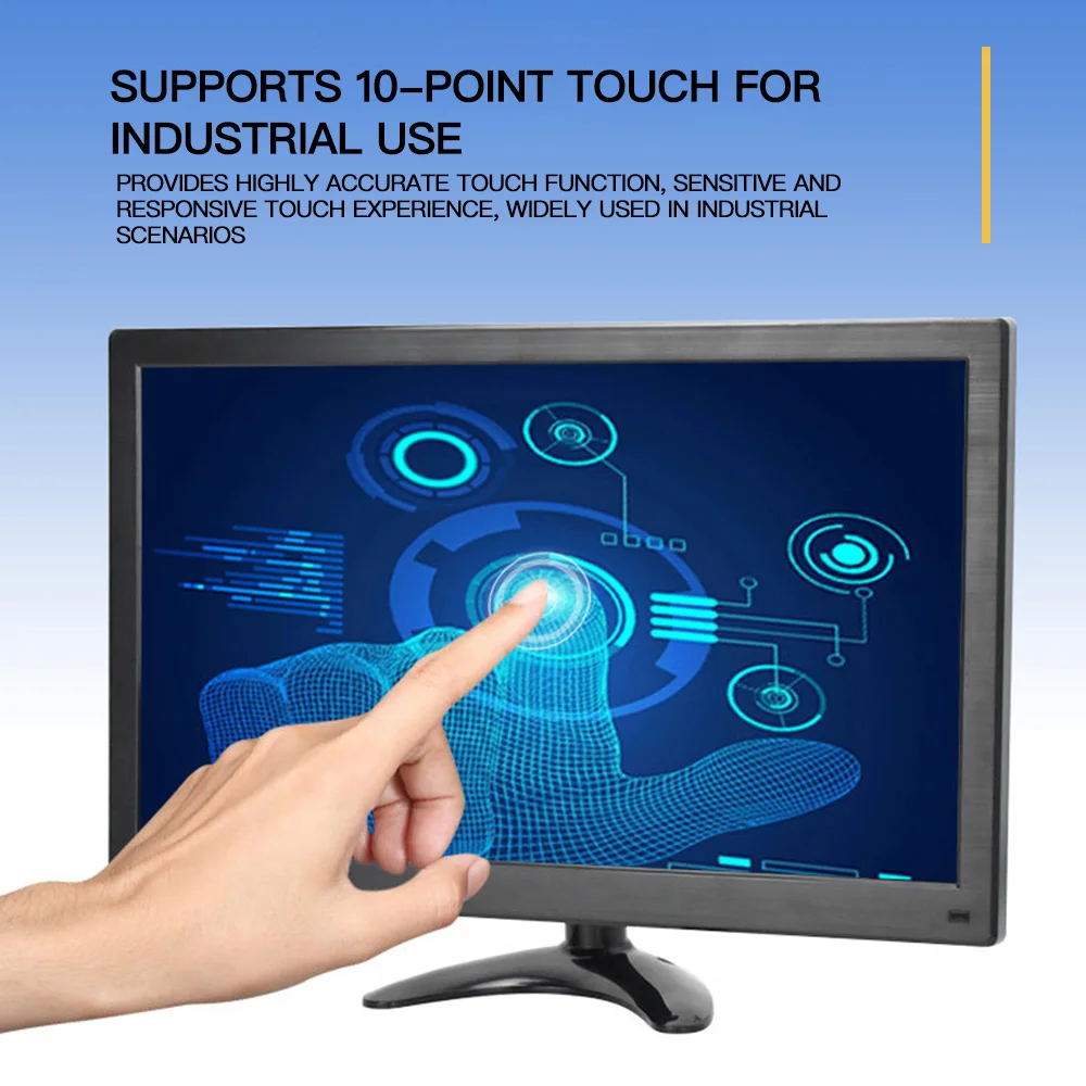 LESOWN Portable Monitor Touchscreen 15.6 inch 1920x1080 Wide Screen HDMI VGA Additional Display for Xbox DVD CCTV Computer