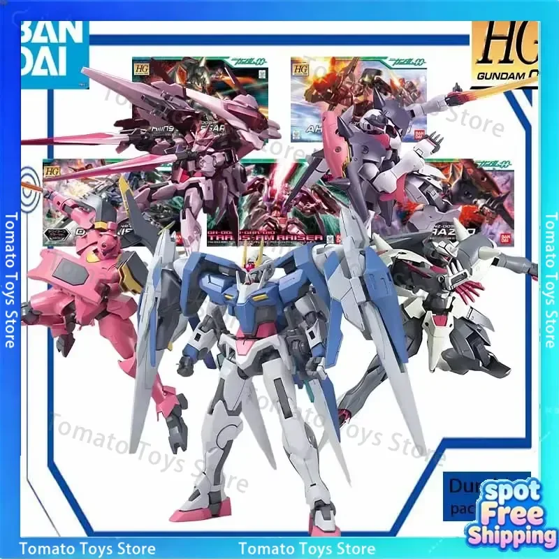 Bandai Steel Pla Build HG00 1/144 00 RAISER Anime Action Figure Model Kit Assembly Toy Gift for Boys Gundam IP Official