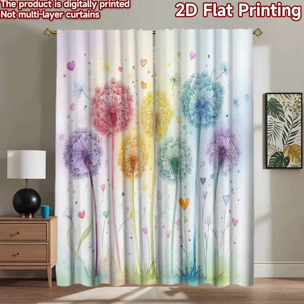 

1pc 2D flat Photography Backdrop Scene Tapestry Dandelion Hes 100% Polyester Festive Holiday for Suitable for parties and