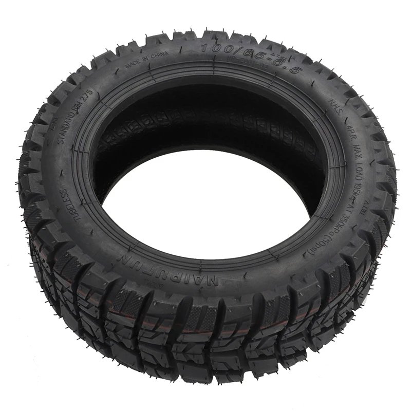 سكوتر كهربائي عجلة مفرغة ، إطار غير أنبوبي لسيارة Dualtron DT ، إطار للطرق الوعرة مع صمام ، 65-~ 11 بوصة