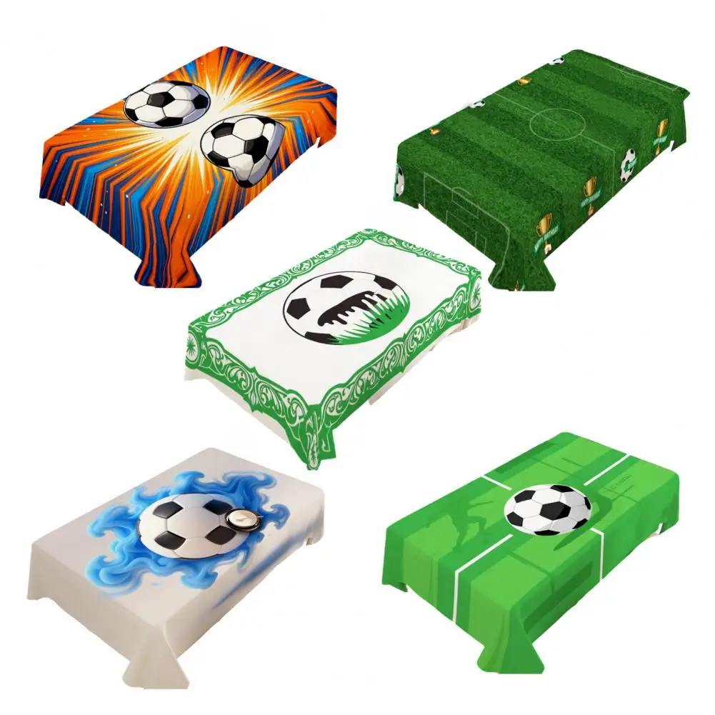 Soccer Birthday Party Decoration Kids Boy Football Themed Tableware Tablecloth Candy Bag Plate Paper Cup Supplies Kit