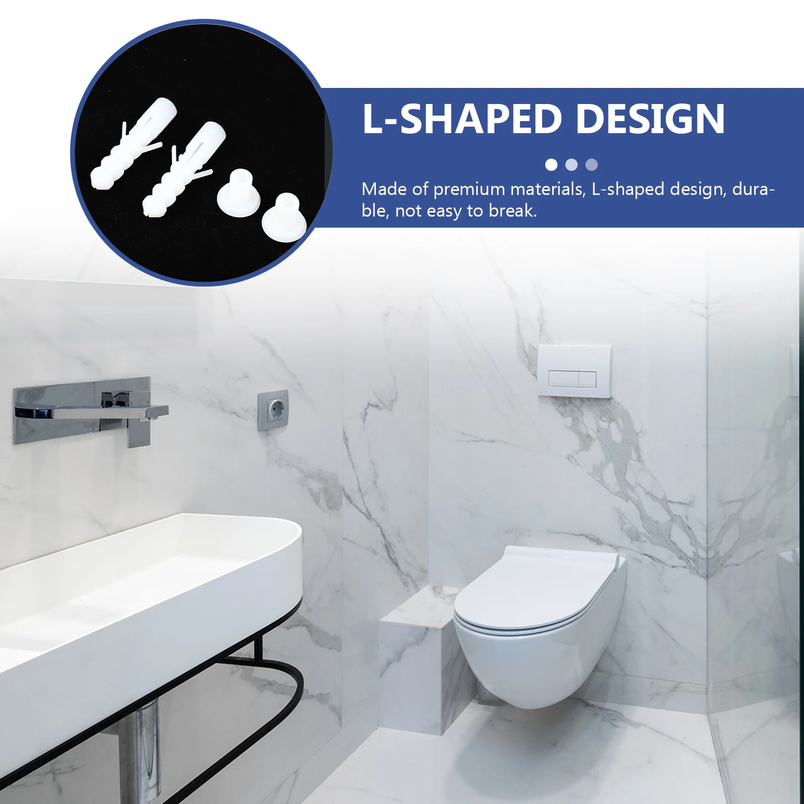 

1Set Toilet Foot Fixing Screws L Shaped Floor Mount Kit Stable Toilet Seat Replacement Accessories L Shaped Bolts Base