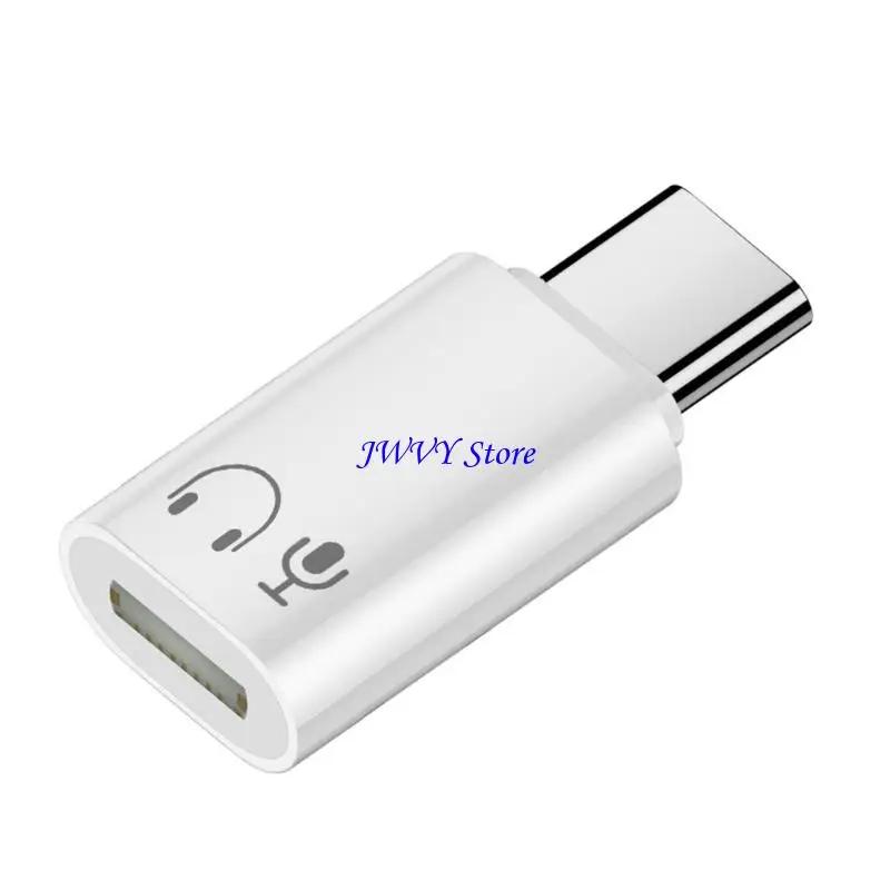 573A Durability  USB C Headphone Audios Adapter Earphone Converters For Phone 15 Data Syncing Call Audios Dongle