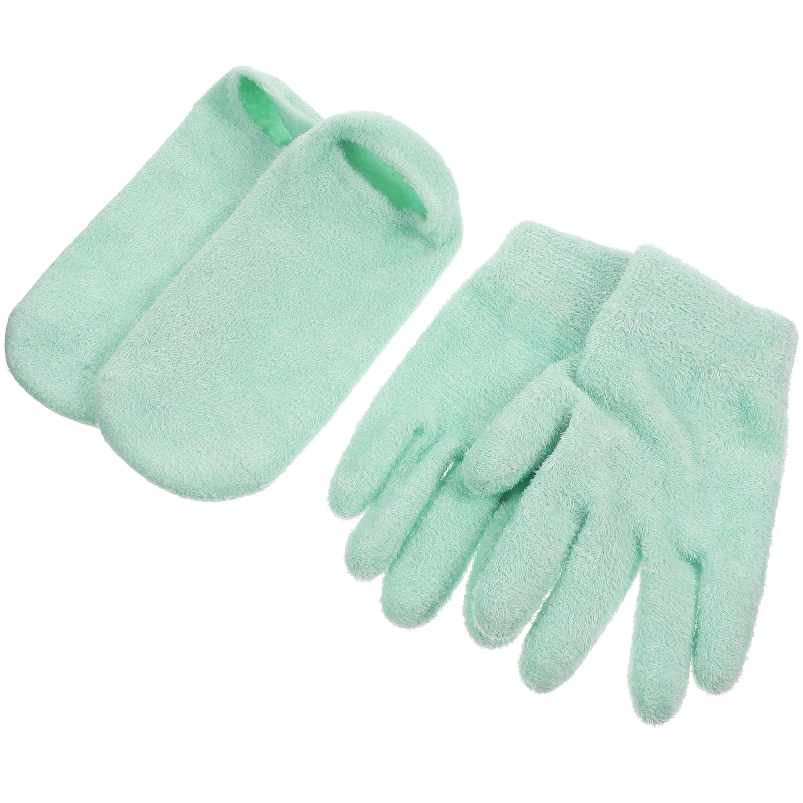 

2 Pairs Gel Moisturizing Socks Gloves Women Moisturizing Gloves For Girl H Foot Care Lotion Overnight Dry Skin Tools