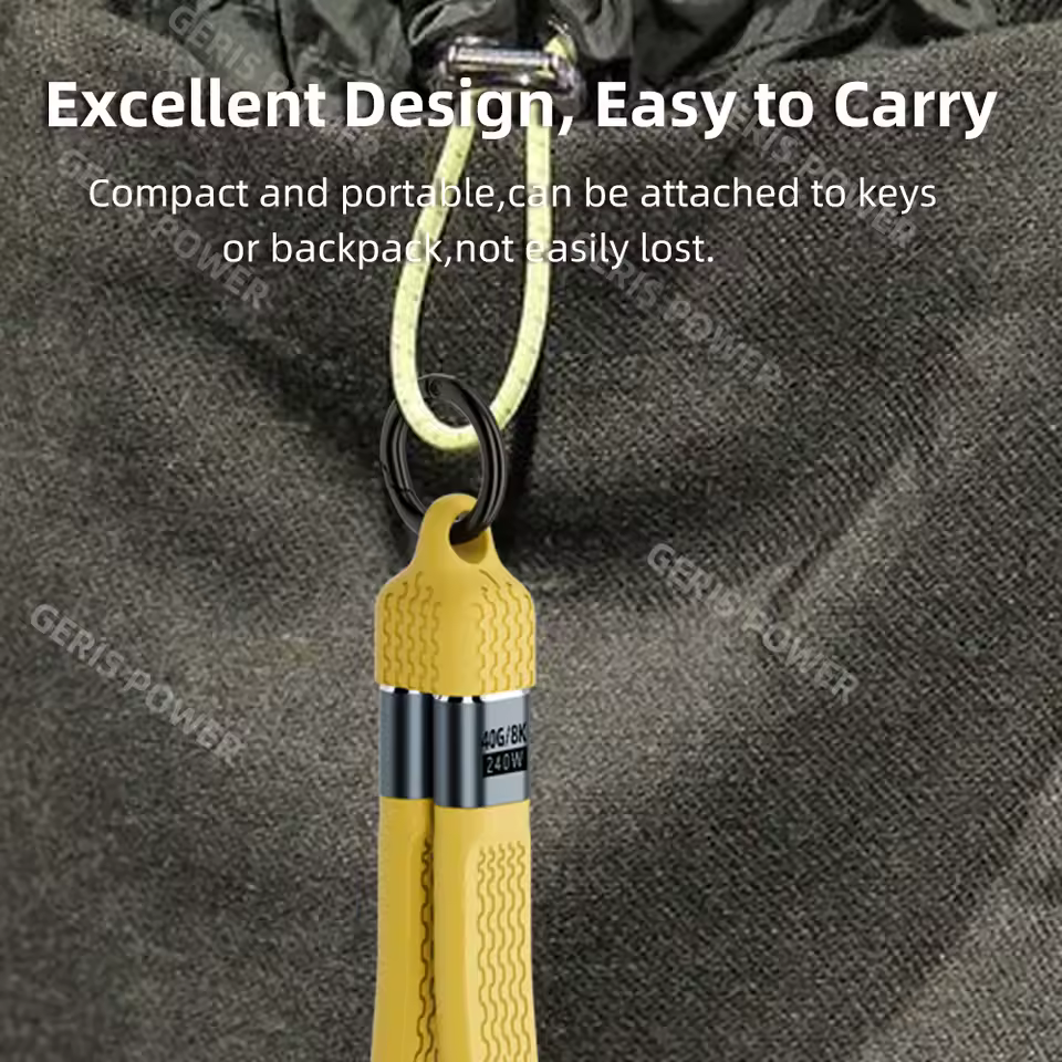 휴대용 키체인 USB C 데이터 케이블