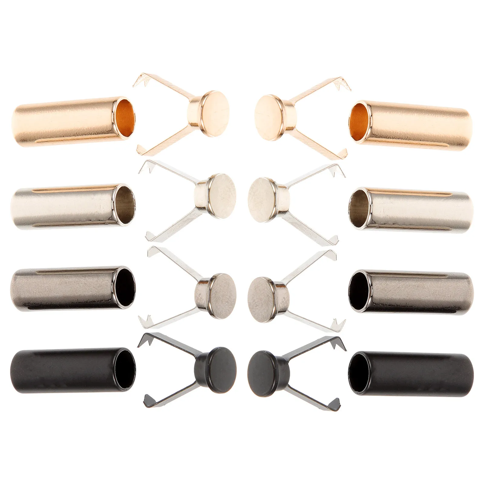

8pcs Metal Shoelace Tips Hat Rope Ends Cord Repair Aglets Shoe String Accessories Shoelace Parts Alloy Lace Caps Handicraft