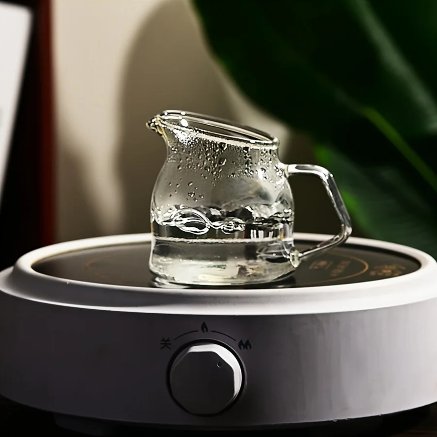 قطعتان من إبريق الحليب الزجاجي الصغير مع فوهة مائلة وآمنة للميكروويف، كوب قهوة قابل لإعادة الاستخدام للصلصات والعسل والشراب - مثالي للمنزل