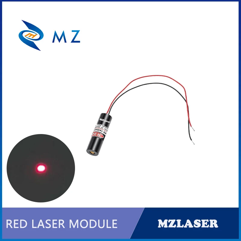 Compact Red Dot Laser Diode Module 660nm D12mm 50mW 100mW 3V 5V 12V 24V Industrial Grade Spot Laser for Woodworking Machinery