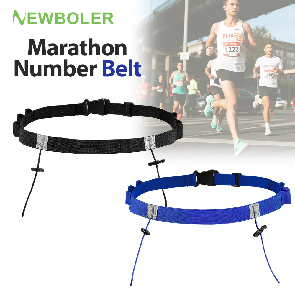 

Running Race Number Belt Waist Pack Bib Holder For Triathlon Marathon Cycling Motor With 6 Gel Loops Fitness Sport Accessories