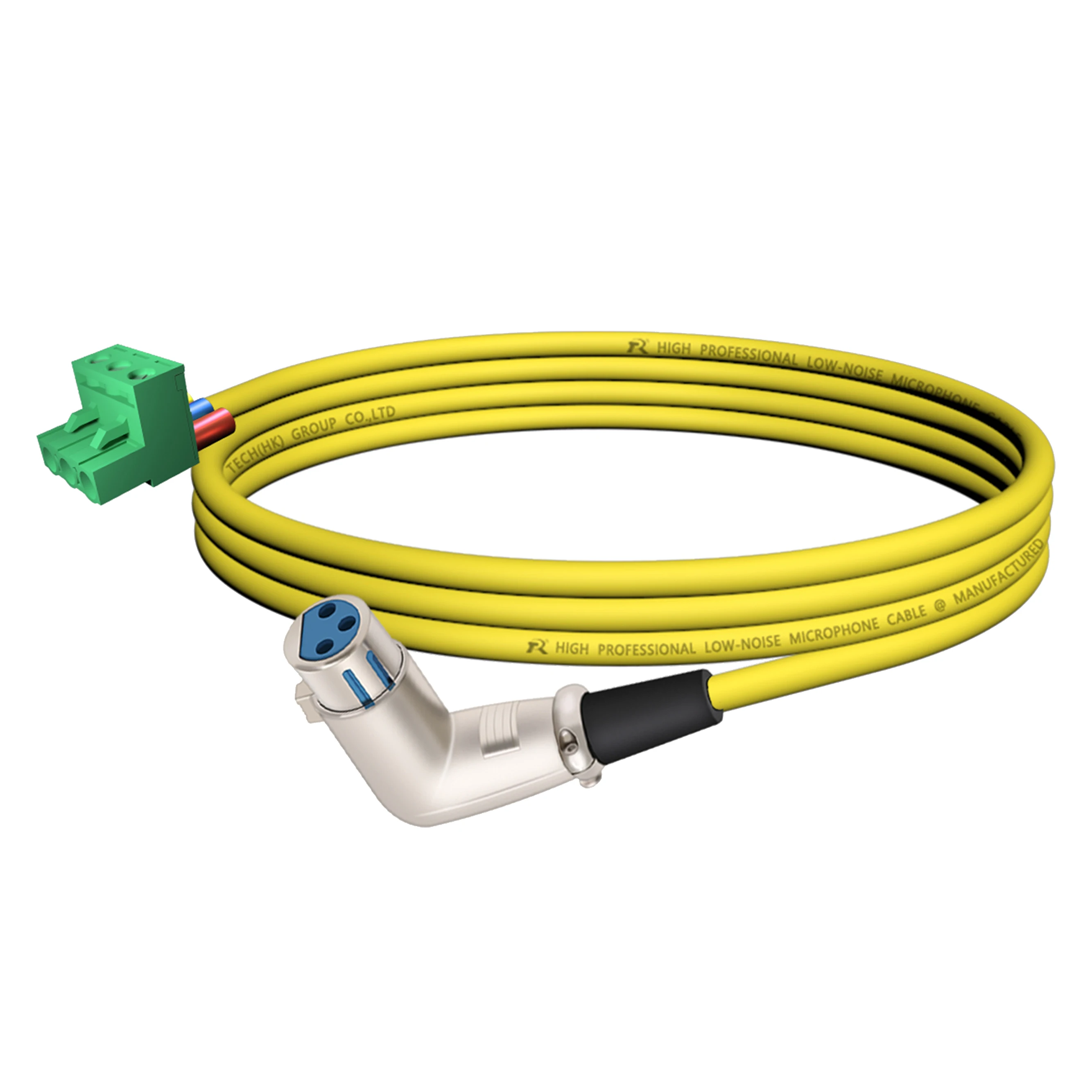 PHX zu XLR Kabel, PHX3M/2EDG-5.08 3-poliger Steckbarer Schraubklemmenblock zu XLR M/F Winkeladapterkabel, L-förmiger XLR-Steckverbinder – Detail 11