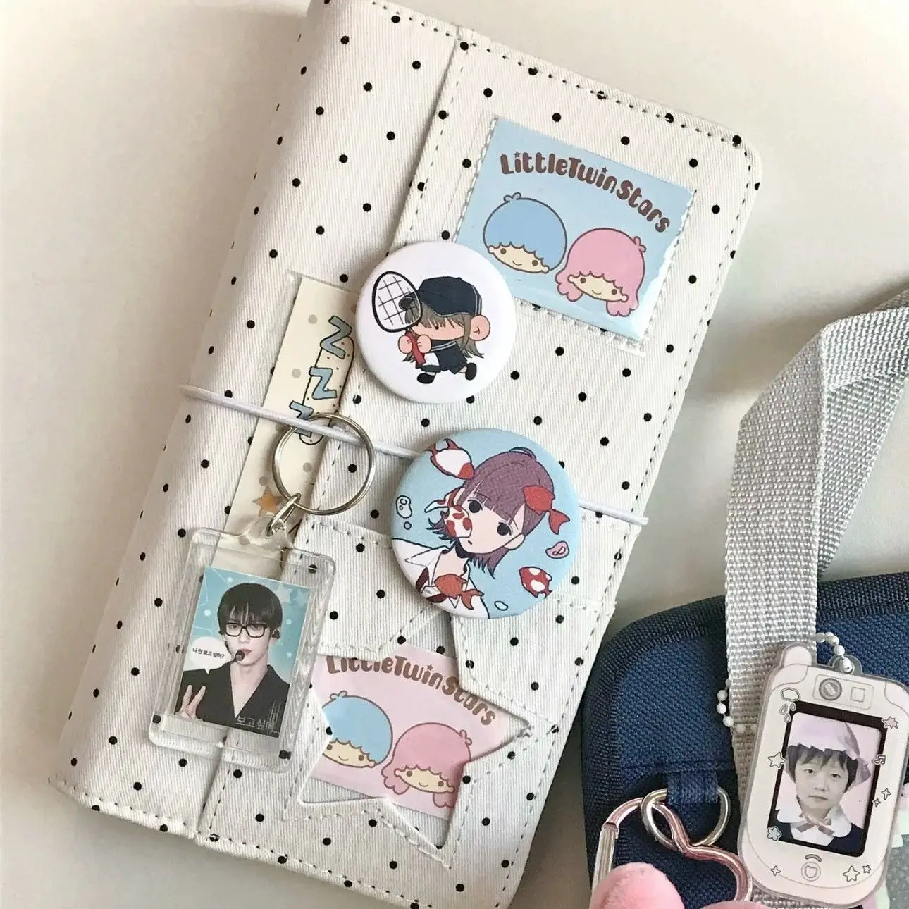 

Тетрадь-органайзер A6 из денима в горошек, тщательно отобранный, новый, высококачественный, портативный, для заметок и дневника