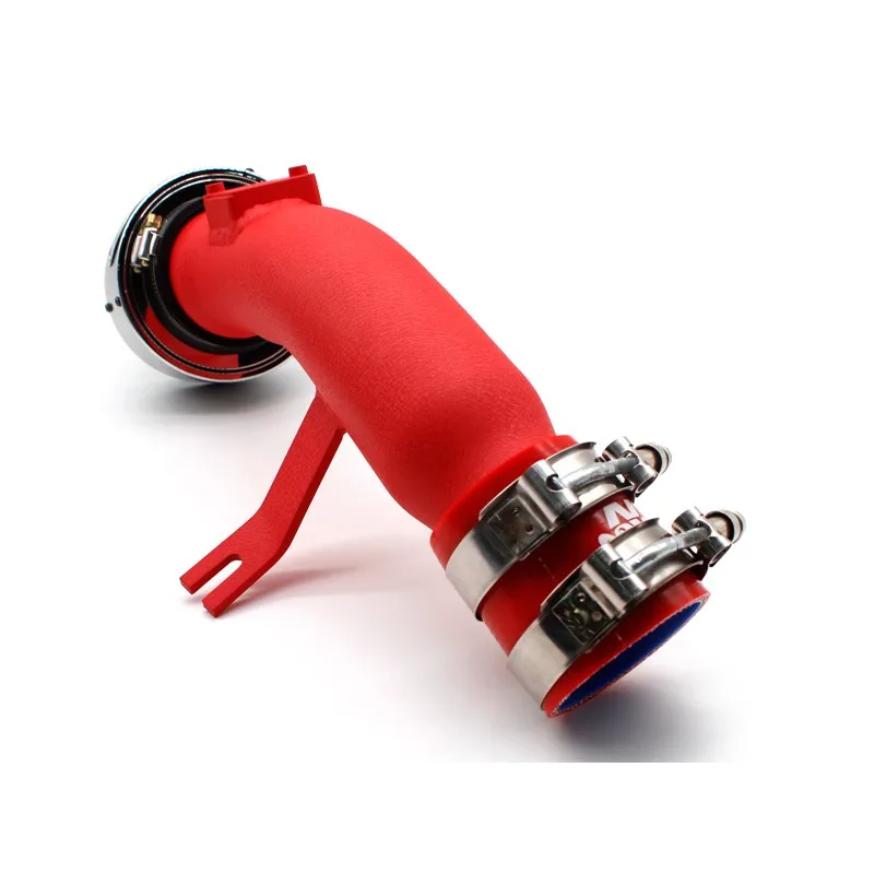 DEFT Car Air Intake Pipe For Honda Ten Generation Civic Intake Pipe Red Aluminum Tube Carbon Fiber Intake Mushroom Head Kit