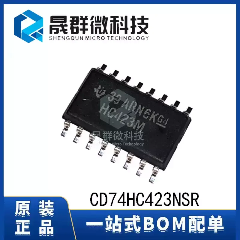 3-10pcs original genuine CD74HC423NSR silk screen HC423M SOP-16 wide body monostable multi harmonic oscillator