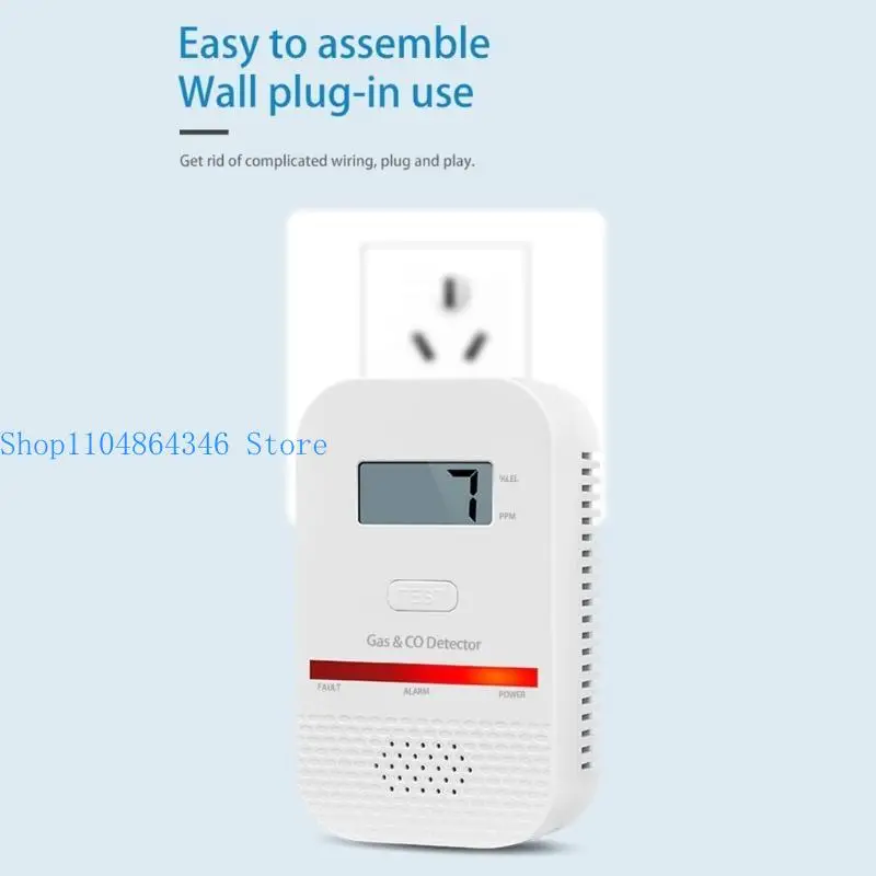 5ASD نظام إنذار تسرب الغاز المنزلي مع إعادة ضبط السيارات ميزة مراقبة السلامة المحمولة