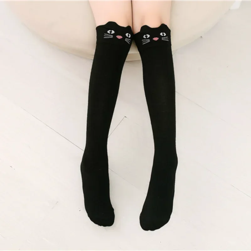 Baby Boys Girls Sports Knee High Long Socks Cotton Breathable Cartoon Soft Kids Sock Children School Uniform Socks