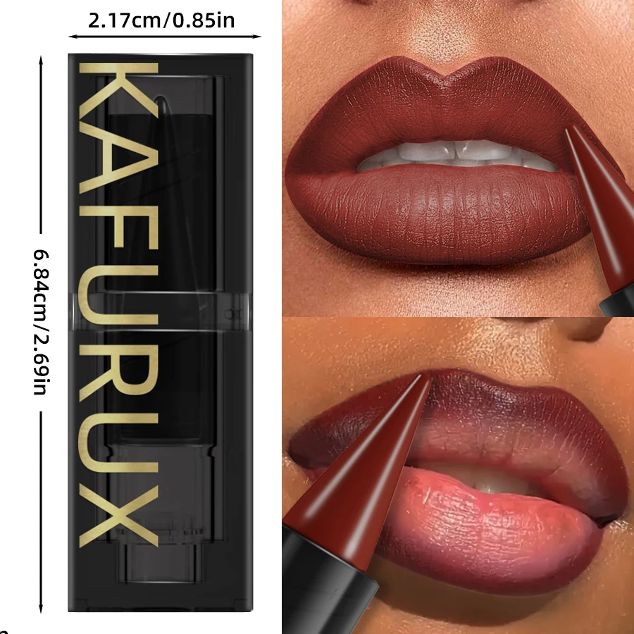 1pc ヌードブラウンリップライナーペン口紅マットスムーズな防水リップライナーペンシル長期的なノンスティックカップリップティントメイクアップ化粧品