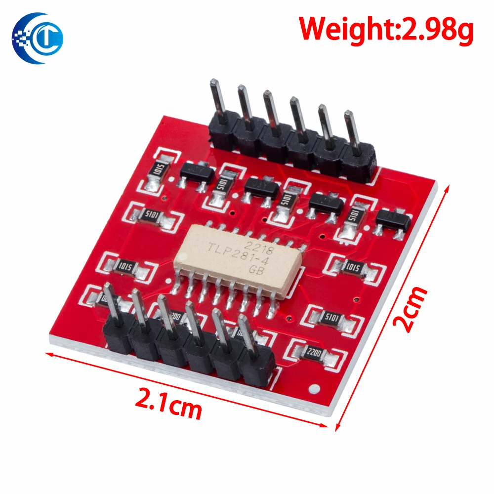 TLP281 4 CH 4-Channel Opto-isolator IC Module For Arduino Expansion Board High And Low Level Optocoupler Isolation 4 Channel