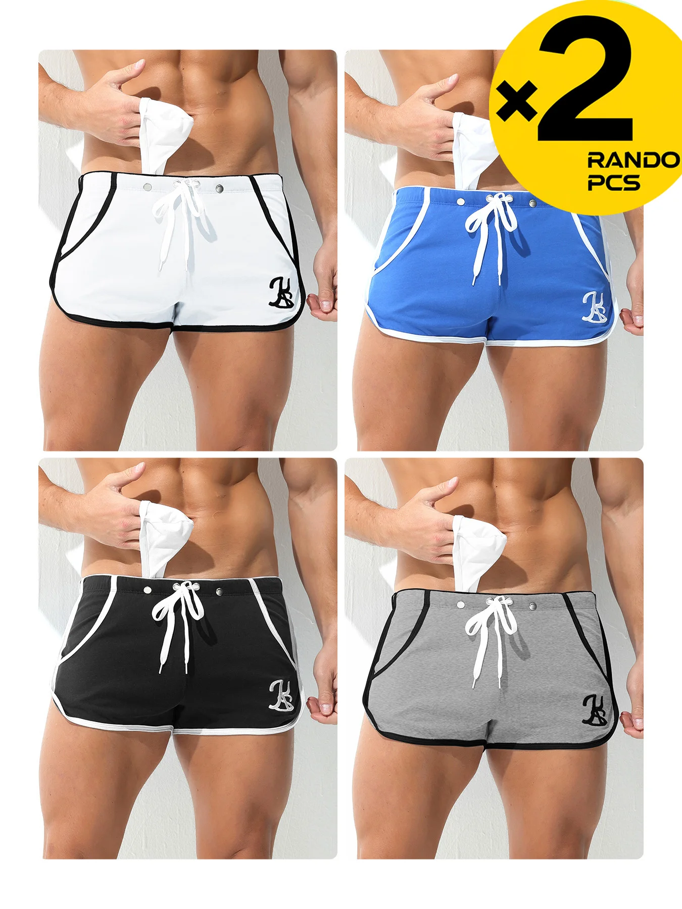 الصيف سريعة الجافة السراويل الرجال بحر تجريب رياضة الجري اللياقة البدنية عادية مطاطا الرباط السراويل للرجال 2/3/4 قطعة