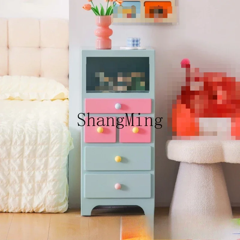 

SM Home Modern Minimalist Living Room Sofa Side Cabinet Bedroom Foyer Bedside Storage Cabinet