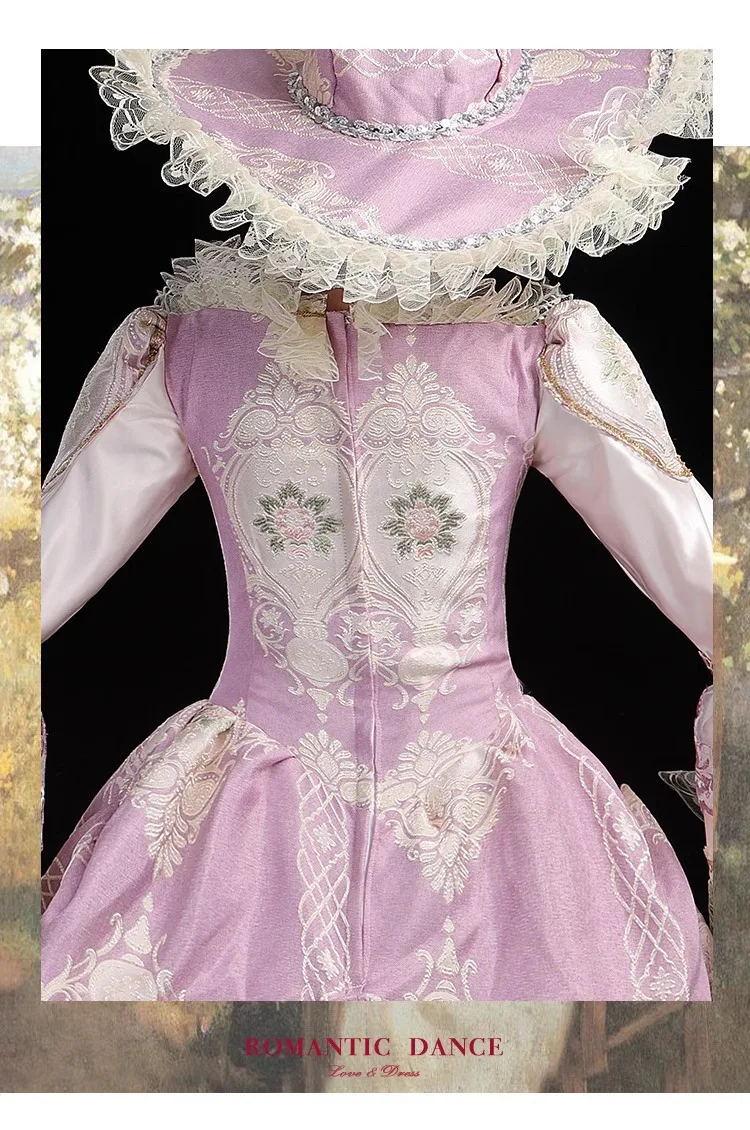 유럽 ​​법원 유럽 클래식 드레스 공연 무대 사진 생일 파티 소녀 Vestidos De Fiesta Elegante Diseñador