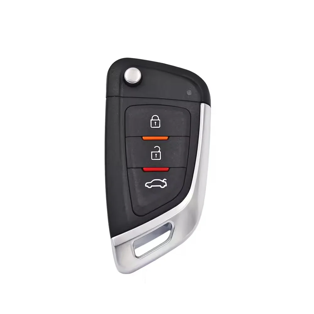 5pcs/lot Xhorse XKKF02EN VVDI Wire Remote 3 Buttons XK Series Universal Flip Car Key D.F Styple For VVDI2/VVDI Mini/Max Tool
