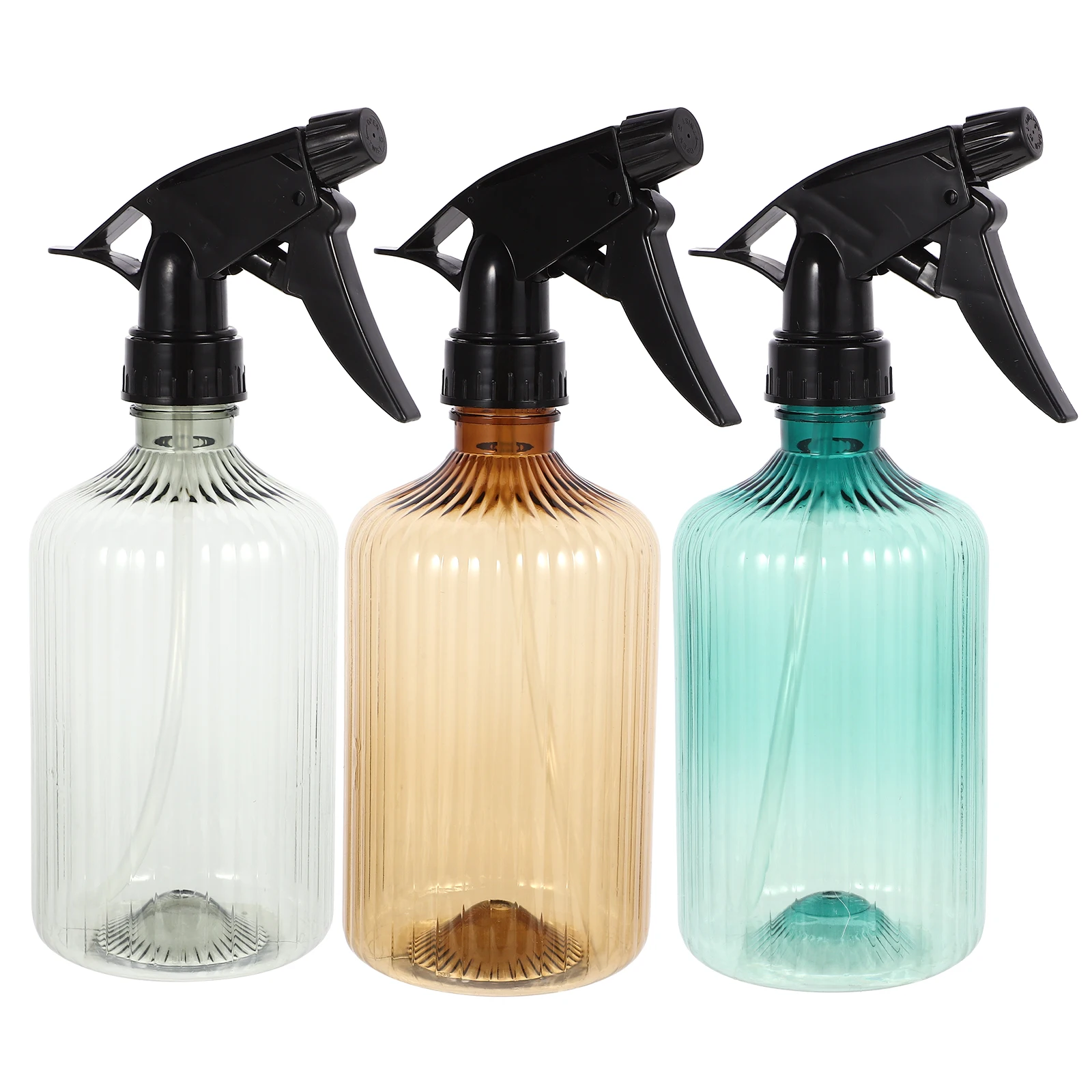

3pcs Watering Can 500ml Large Capacity Garden Home Plant Sprayer Mister Bottle Green Brown Grey Gardening