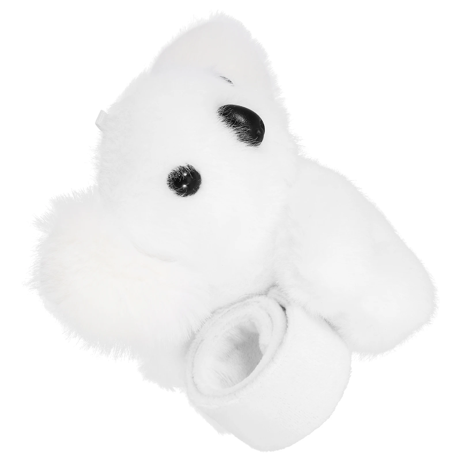 

Bracelet Panda Patting Circle Slap Band Stuffed Toy Kids Bracelets Animal Handlebar Bike Decoration White