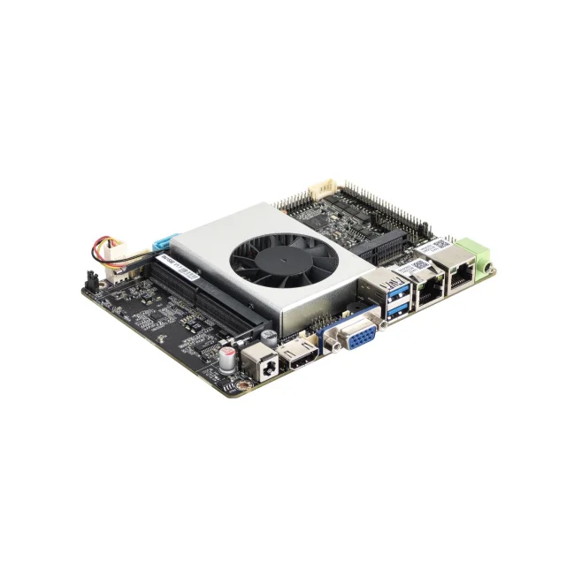 Favtory OEM 3.5 Inch Motherboard with J4125 Processor 4K 60Hz HD-MI VGA EDP/LVDS DDR4 16GB RAM for POS ATM ROBOT