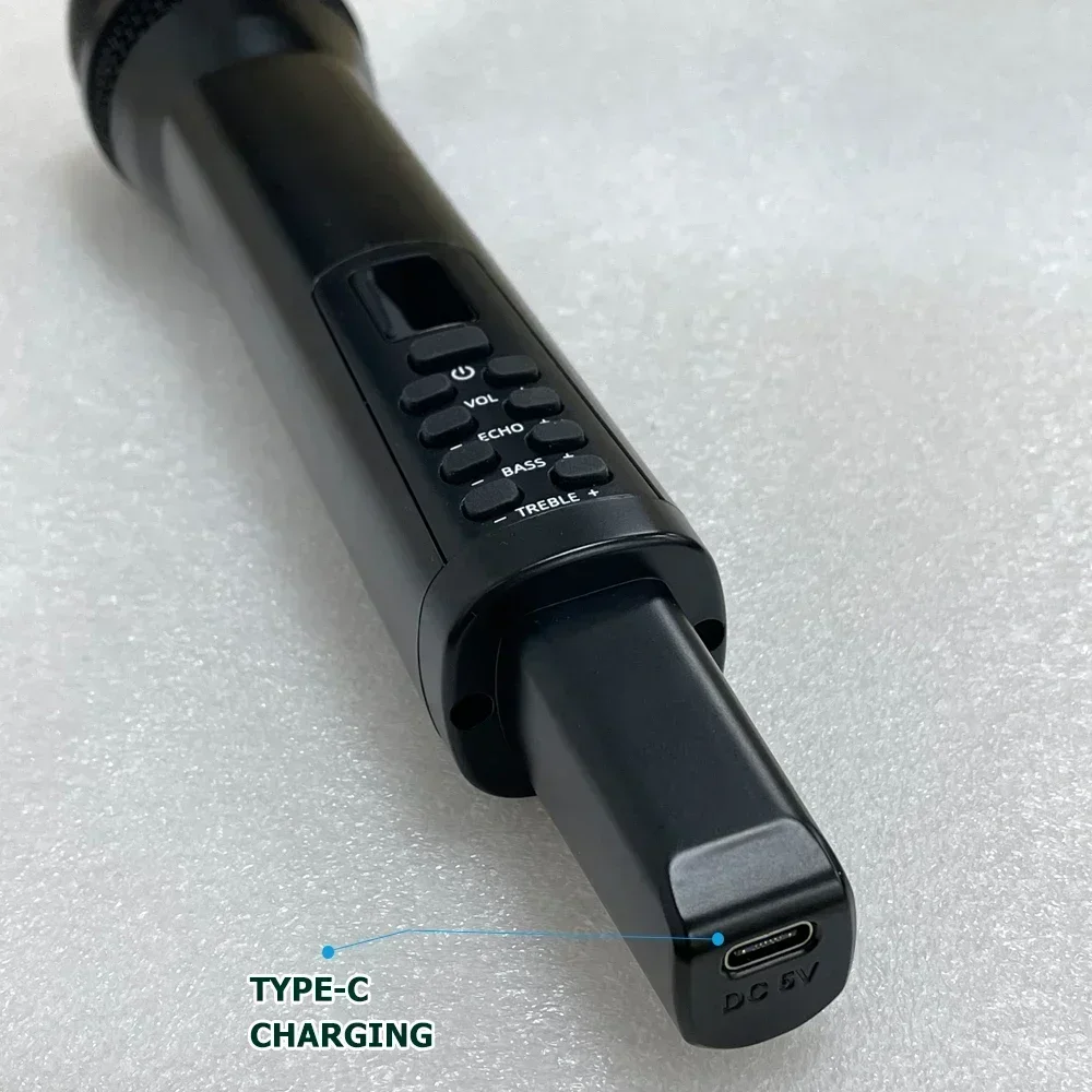 Recharging Echo Treble Bass 2.4G Wireless Handheld Microphone for Karaoke