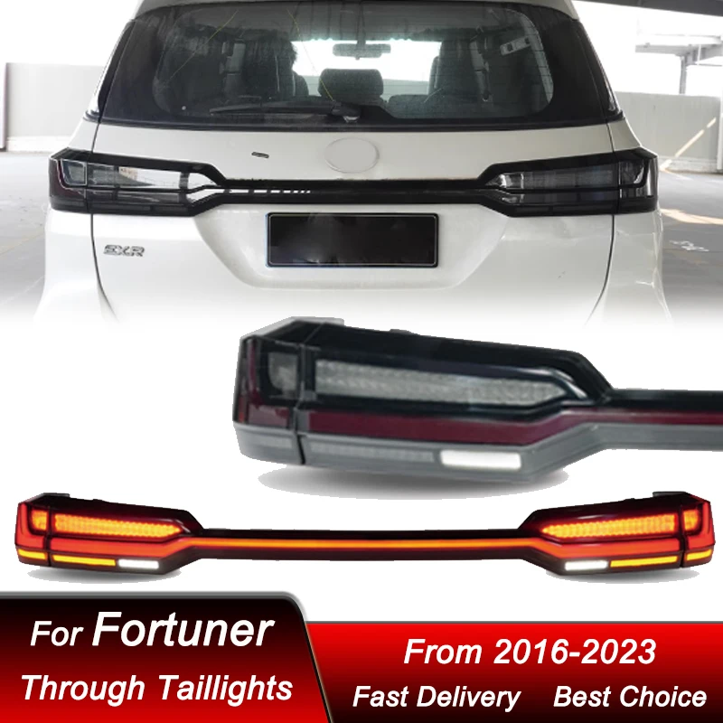 

Pop Car Through Tail Lights For Toyota Fortuner 16-23 To New Style Full LED Tail Lamp Dynamic Turn Signal Light Tail Lamp Assemb