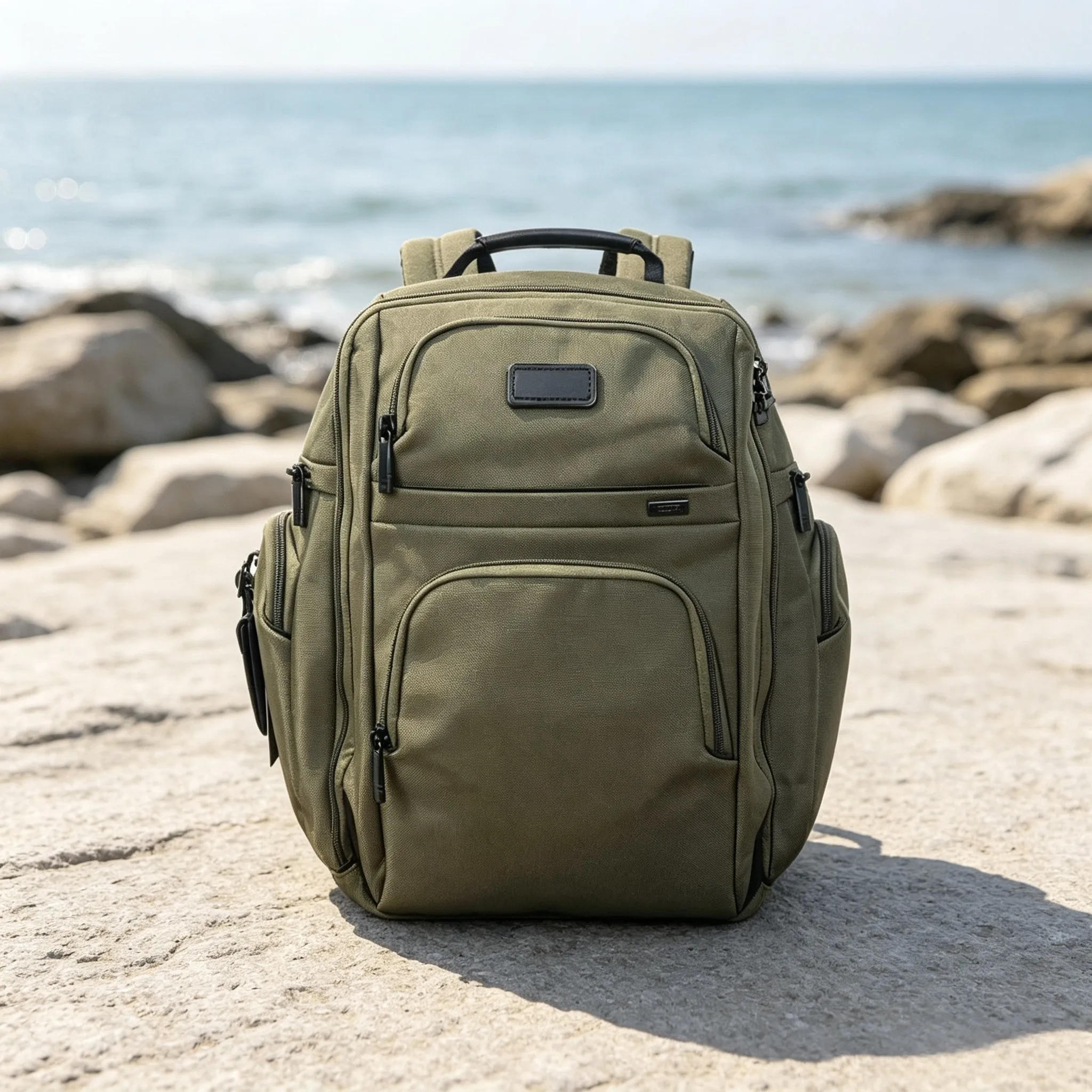 Men Minimal Fashion Ballistic Nylon Backpack 2026 New Version Spacious Travel Laptop Bag
