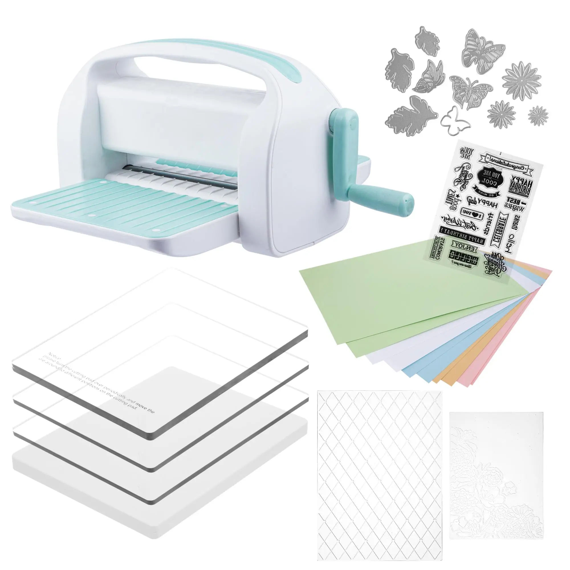 26041 Open A4 Die Cutting and Embossing Machine for Card Making, DIY Die Cutting and Embossing Scrapbook Die Cutting Machine