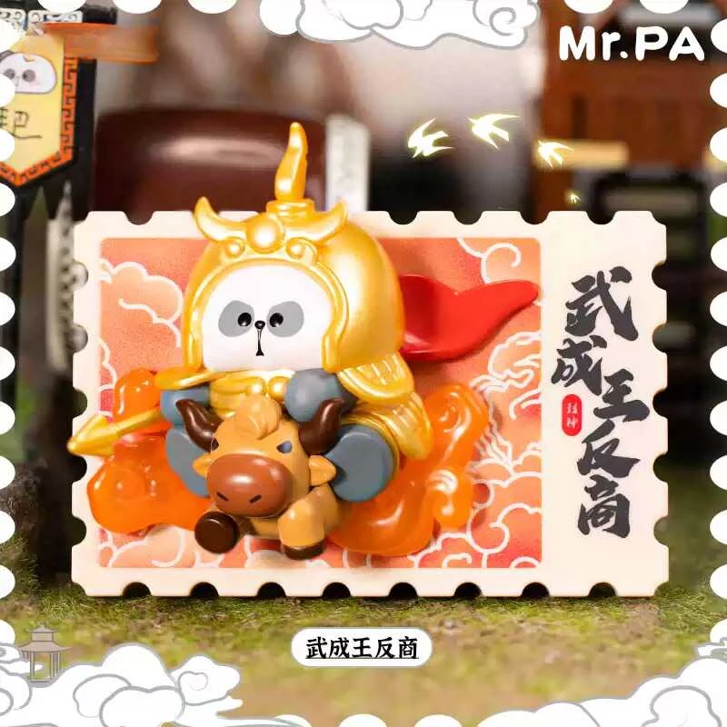 MR.PA Dream of The Investiture of The Gods Series Blind Box Refrigerator Sticker Toy Cute Action Figures Panda Model Kawaii Gift