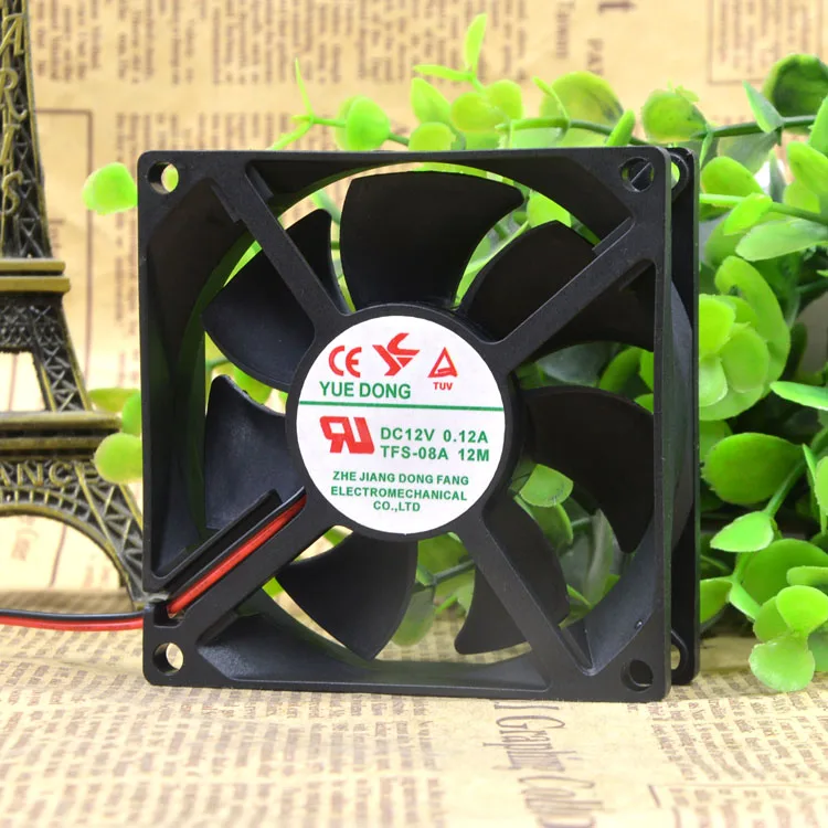 

Yuedong Yue Dong TFS-08A12M 12V 0.12a 8025 Silent Case Cooling Fan