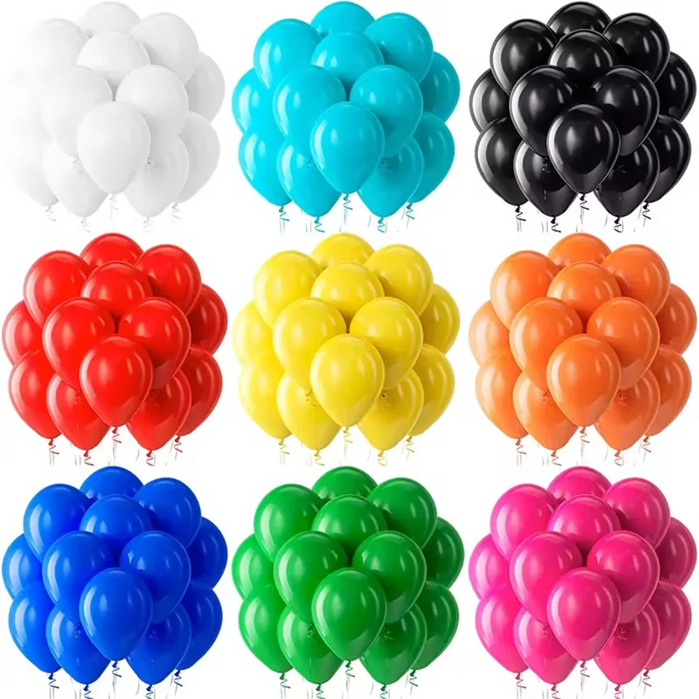 Globos Redondos de Látex de 10 Pulgadas, Negros y Rosas, Decoración para Fiestas de Cumpleaños, Decoración para Bodas de Adultos, Globos de Helio, Globos para Baby Shower