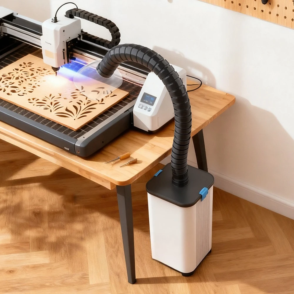 

XF180III Энергоэффективный экстрактор для розничной торговли, сильное всасывание, высокое эффективно удаляет запах дыма для маркировки резки Lser