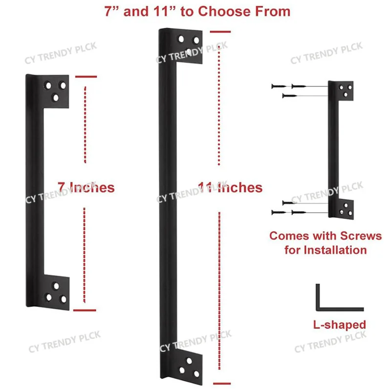 L-shaped Stainless Steel Invisible Latch Guard, Outer Door Lock/latch Safety Protector