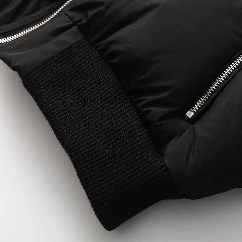 Winter Jackets Women's Thick Warm Coat Black Outwear Solid Long Sleeve Tops Streetwear With Zipper 2024 inszart Jacket Coat Top