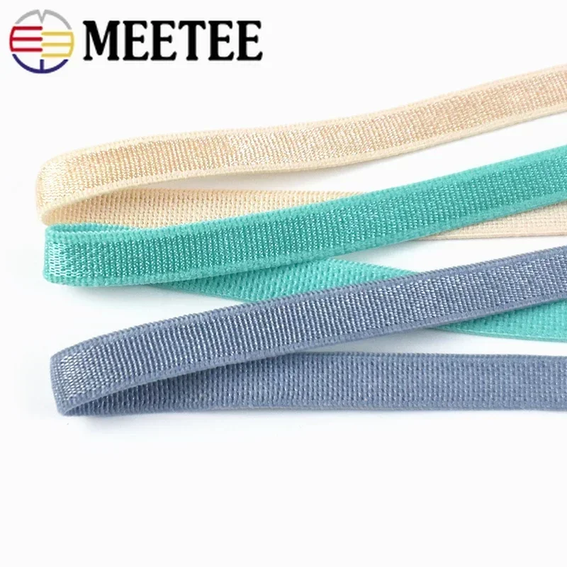 5/10/20Meters Meetee 6mm Elastic Bands Underwear Bra Strap Rubber Band Stretch Ribbon Tapes Garment Decor DIY Sewing Accessories