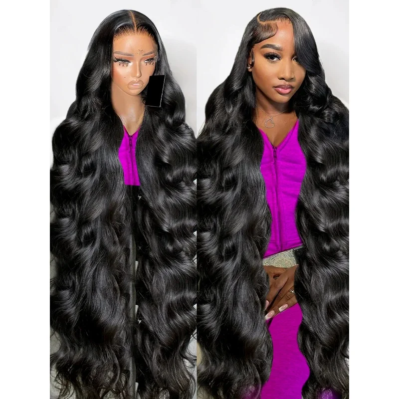 

Brazilian Body Wave 30 40 Inch 13x6 HD Transparent Lace Front Human Hair Wigs Water Wave Glueless Closure Frontal Wig For Women