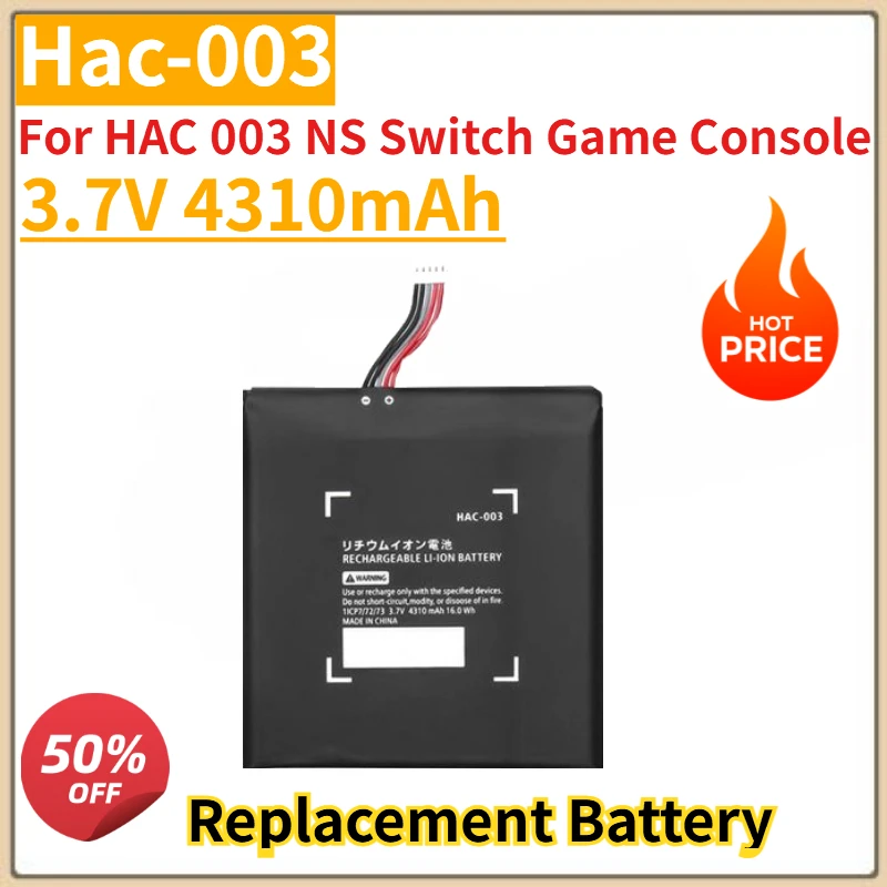 

High Quality New Genuine HAC-003 Rechargeable Battery 3.7V 4310mAh For HAC 003 NS Switch Game Console