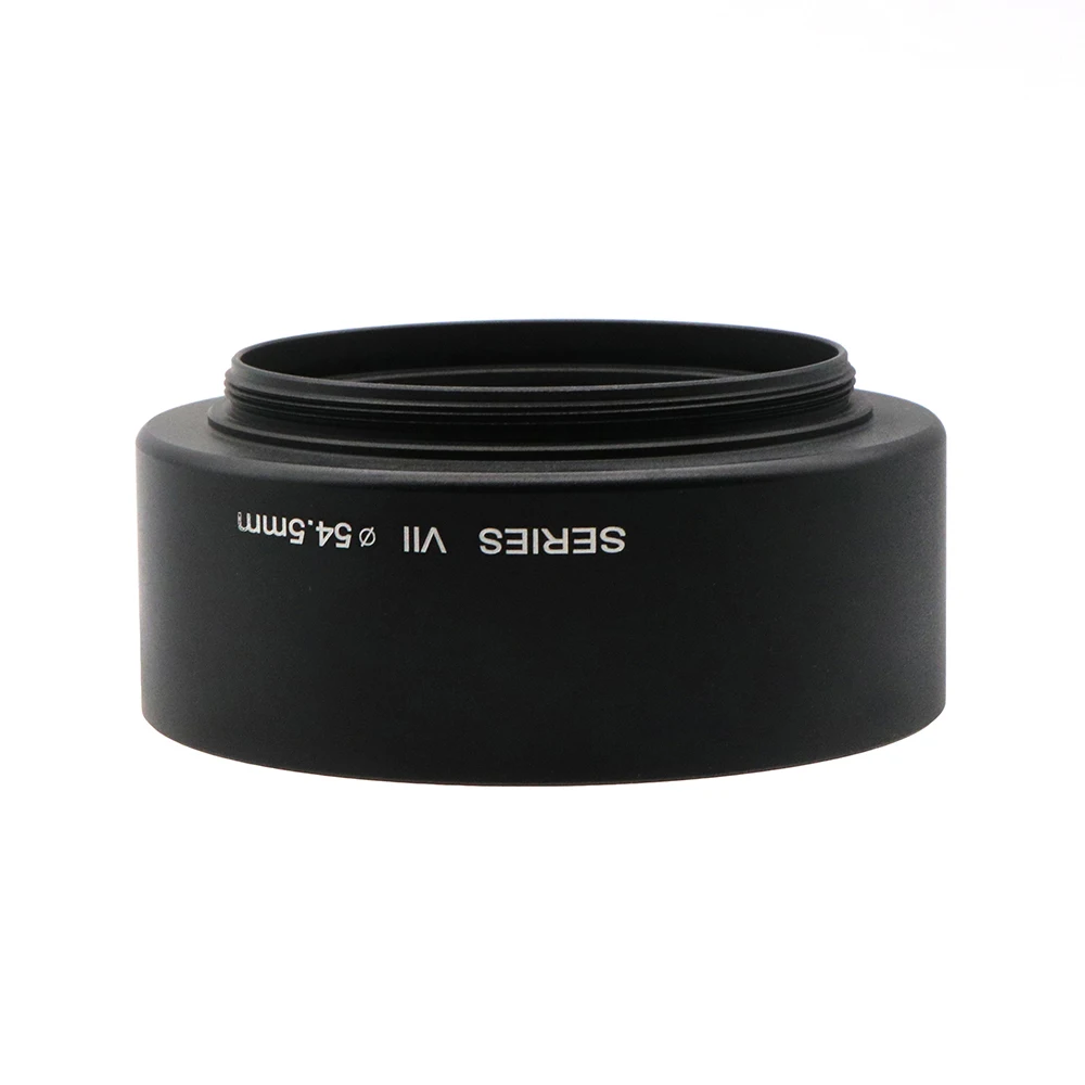 Parasol de lente de Metal, tornillo de 54,5mm en forma de parasol para 50,8mm serie VII