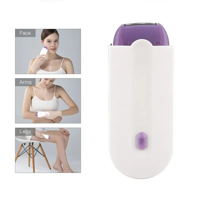 Laser Touch Painless Hair Removal Kit, USB Rechargeable Electric Shaver Razor, Women Face Leg Bikini Hand Shaver Hair Remover