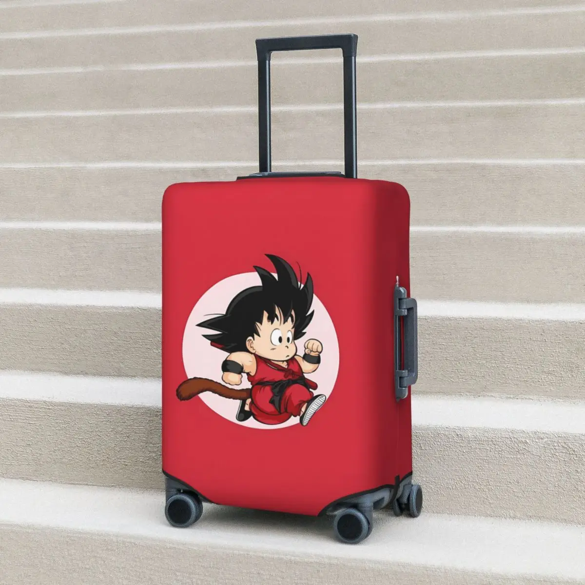

Brothers Goku & Gohan Dragon Ball Suitcase Cover Business Protector Flight Elastic Luggage Case