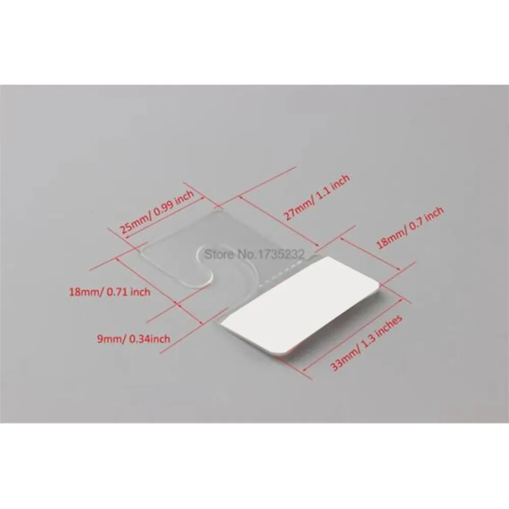 Bulk Hang Tabs Delta Slotted Self-adhesive Merchandise Package Box Bag Pet Pvc Hangers Peghook Plastic Display Reinforced Tag