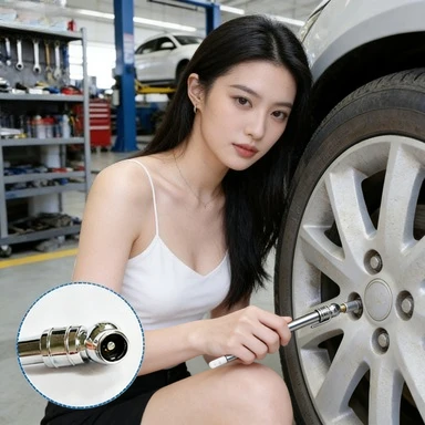 

PSI Dual Head Tire Pressure Gauge High Precision Pen Style Air Pressure Tester for Car Truck Motorcycle Bicycle SEAMETAL Tool