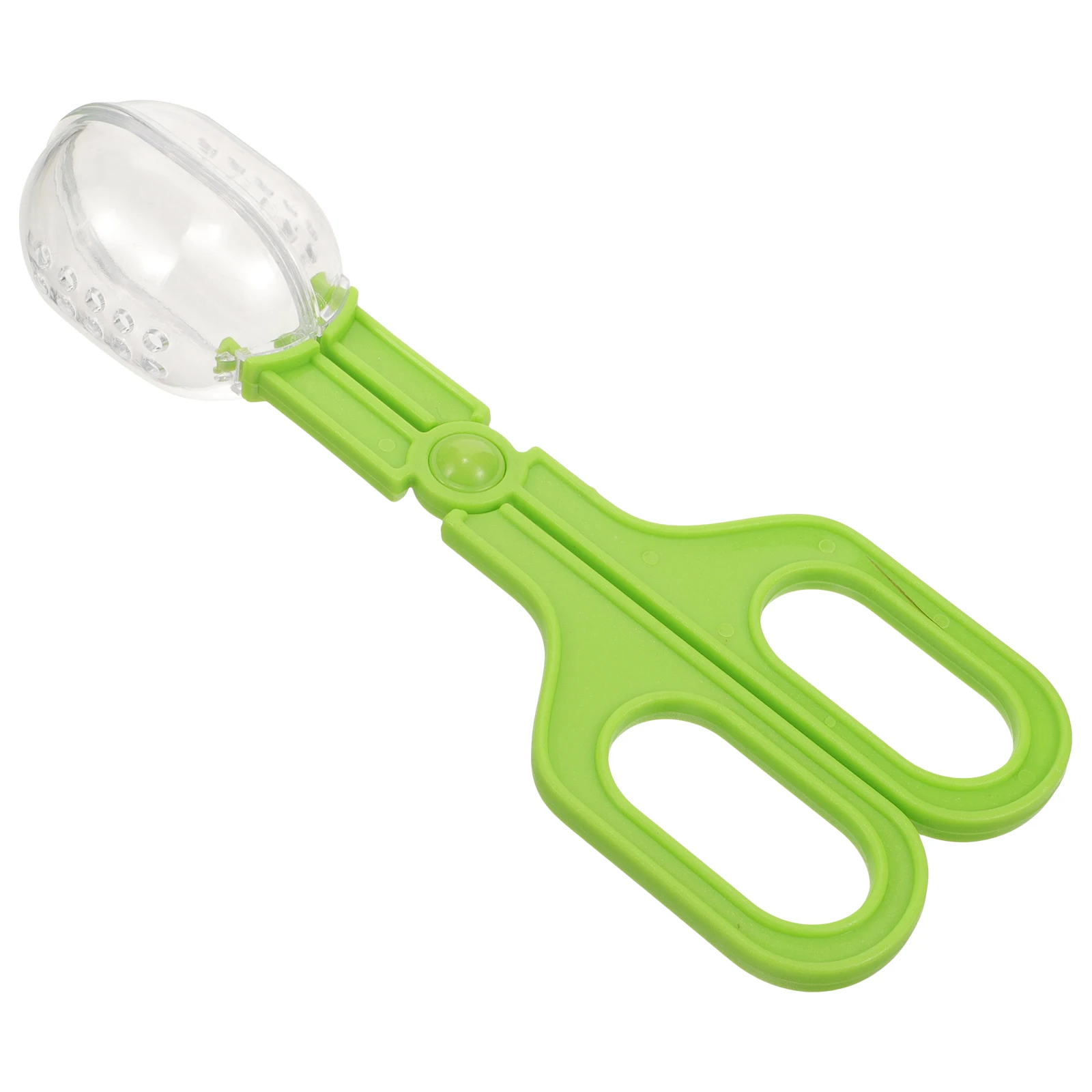 

Cleaning Clip Cage Clamp Reptile Poop Scoop Multi-functional Feeding Tool Durable Plastic Green Color Insect Catcher Pet