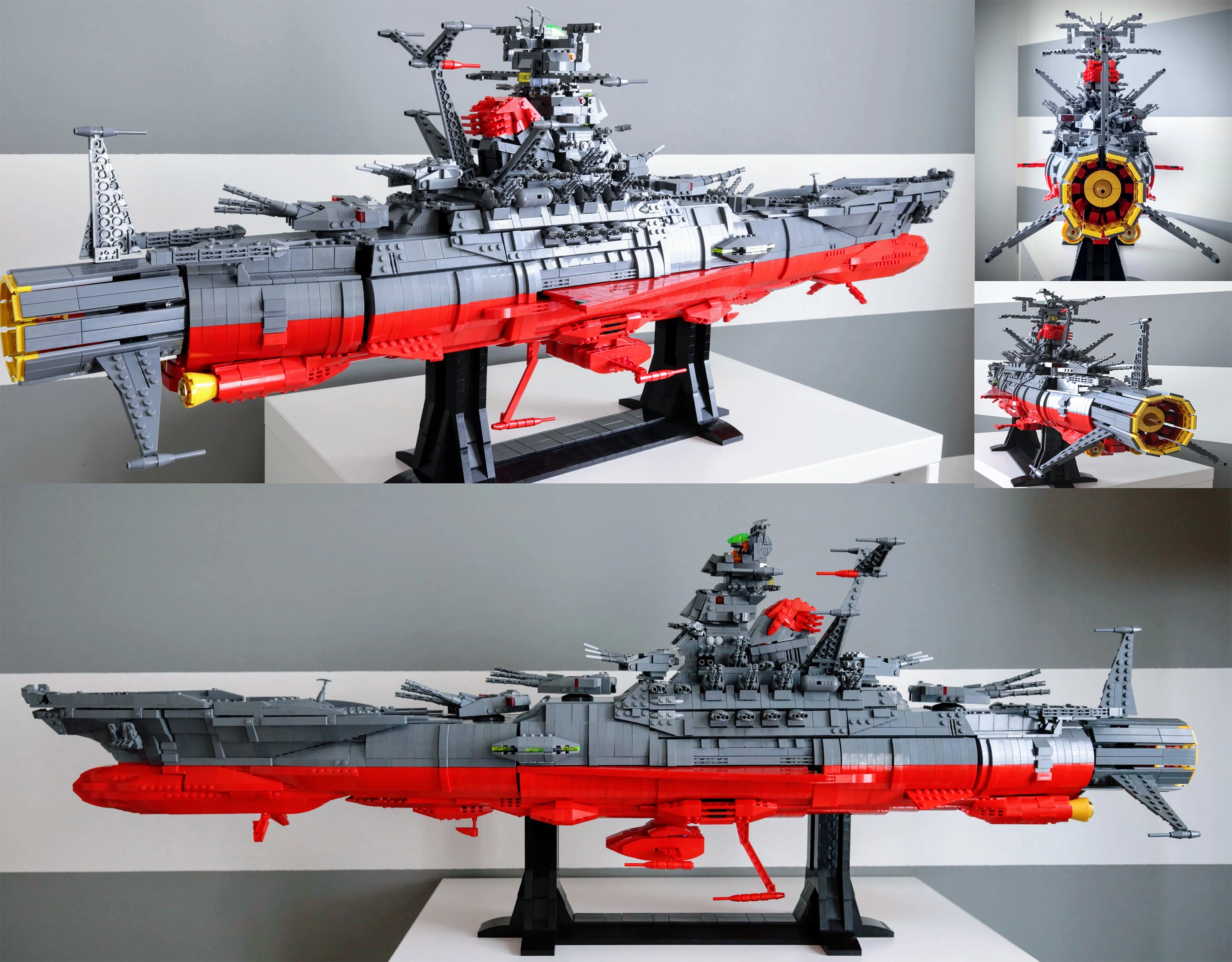 The Most Beautiful UCS Yamato Space Battleship Starship  from Animated Series 5325 Pieces Building Kit Toys for Adults