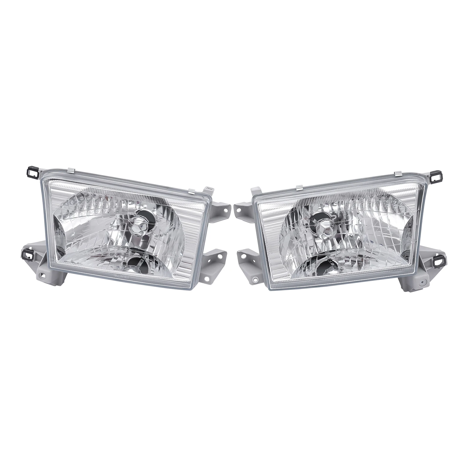 For Toyota 4runner 1996 1997 1998 1999 2000 2001 2002 Headlights Hedlamps Assembly Right+Left Side Clear Lens