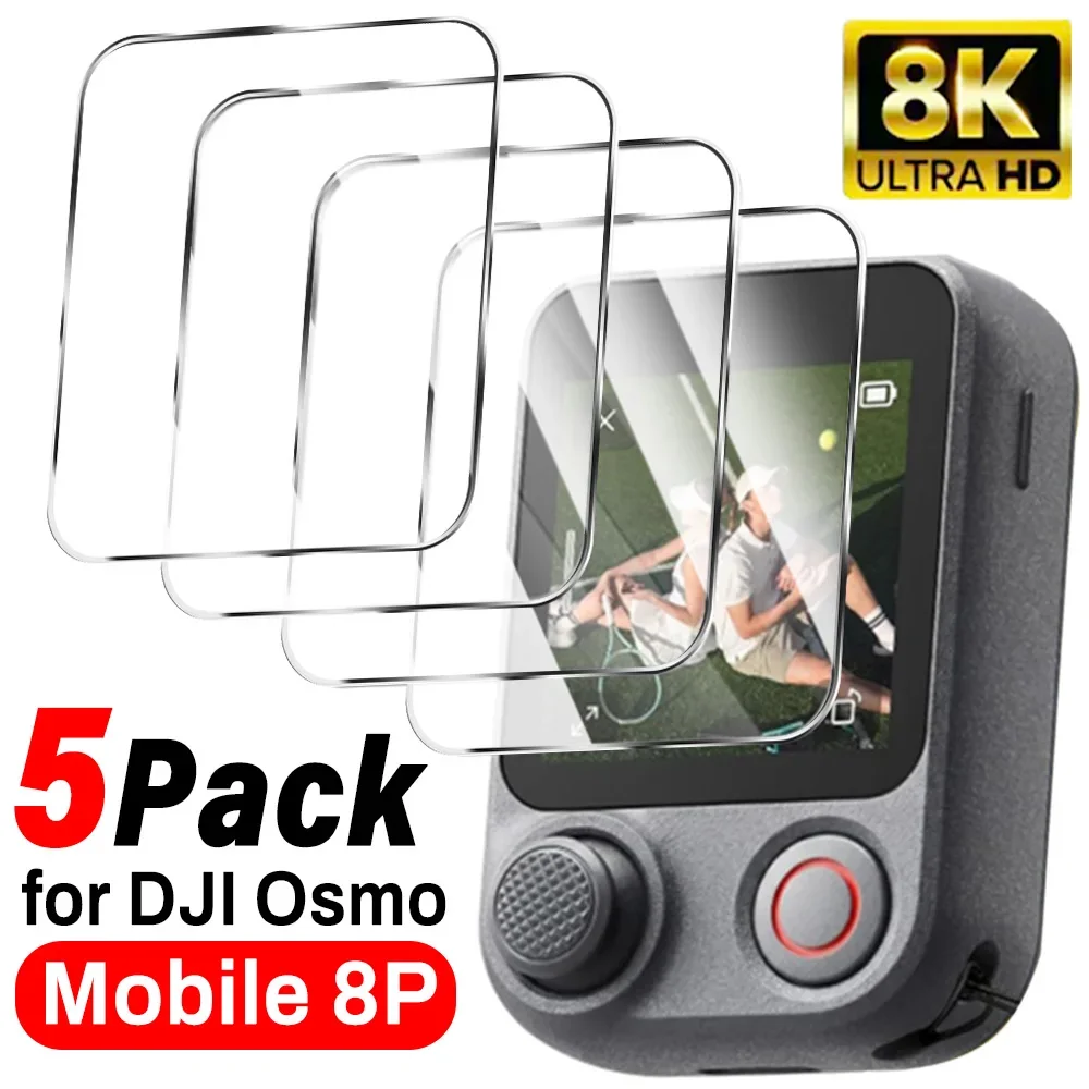 For DJI OSMO Mobile 8P 9H Tempered Glass Screen Protectors 1/2/3/5Pcs HD Clear Controller Films for DJI OSMO Mobile 8P Frame Tap